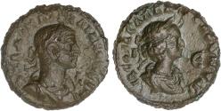 Ancient Coins - Aurelian and Vabalathus Billon Tetradrachm of Alexandria, Egypt. Year 2/5, AD 271/2.