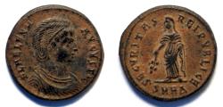 Ancient Coins - HELENA AE3 (nummus or centenionalis) phoenix – VF+, desert patina
