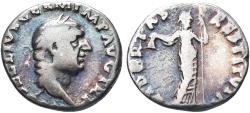 Ancient Coins - Vitellius, 69. Denarius (Silver, 3.18 g, 18 mm), Rome, 19 April-20 December 69.