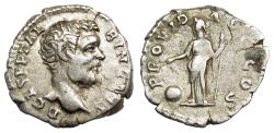 Ancient Coins - AR Denarius of Clodius Albinus as Caesar 193-195 AD., "PROVID AVG COS - Providentia", Rome mint, RIC IV 1c (R) rare