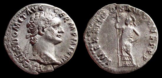 Ancient Coins - AR Denarius of Domitian 81-96 AD., 