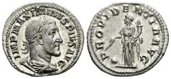 Ancient Coins - The Roman Imperial. Maximinus I. AD  235-238. AR Denarius (3.21g). Rome, circa AD 235-236.