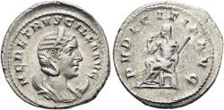 Ancient Coins - Herennia Etruscilla AR Antoninianus. Rome, AD 249-251.