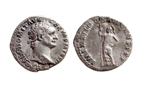 Ancient Coins - AR Denarius of Domitian 81-96 AD., 