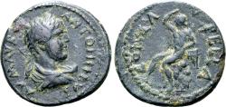 Ancient Coins - Caracalla Æ 20mm of Pella, Macedon. AD 198-217.