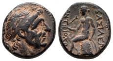 Ancient Coins - Seleukid Kingdom. Antioch on the Orontes. Antiochos I Soter 281-261 BC. Bronze Æ 16 mm, 4,00 g