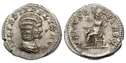 Ancient Coins - Julia Domna, wife of Septimius Severus Denarius circa 215-217