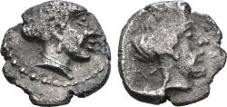 Ancient Coins - Cilicia, Nagidos, AR Obol (silver, 0,68 g, 8 mm) 4th cent. BC