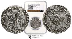 World Coins - ★CCG AU58★ Stato Pontificio Giulio II (Giuliano II della Rovere), 1503-1513.