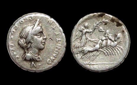 AR Denarius of C. Annius T.f. T.n. & L. Fabius L.f. Hispaniensis 82-81 ...