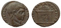 Ancient Coins - Divus Romulus (died AD 309). Æ Quarter Follis (15.7 mm, 1.94 g). Ostia, 309-312.