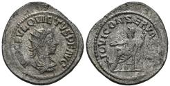 Ancient Coins - QUIETUS. Antoninianus. (AR 4.12g / 23mm). 260-261 AD Samosata. (RIC 6).
