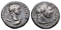 Ancient Coins - Trajan AR Tetradrachm of Antioch, Seleucis and Pieria. Dated RY 15 = AD 110/1.
