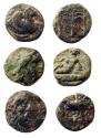 Ancient Coins - Lot of 3 small Greek bronzes – VF, patina