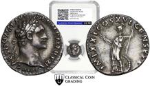 Ancient Coins - ★CCG AU50★ Domitian (81-96 AD), Rome, 91-92 AD, AR Denarius