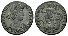 Ancient Coins - CONSTANTIUS II (337-361). AE Maiorina. Aquileia, 348-349.