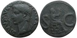 Ancient Coins - The Roman Imperial. Divus Augustus, 27 BC-AD 14. Æ Dupondius (10.42 g). Rome. Struck AD 15-16.