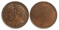 World Coins - France - Ferdinand-Philippe d'Orléans (1810-1842) - Médaille, Mariage du Duc et de la Princesse, 1837, Paris