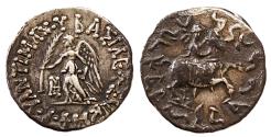 Ancient Coins - Kings of Bactria. Antimachos II Nikephoros. AR Drachm. 174-165 BC.