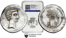 Ancient Coins - ★CCG AU53★ Augustus AR Drachm of Kragos, Lycian League. Circa (27 BC-14 AD.)