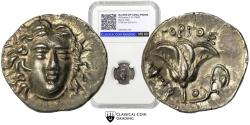 Ancient Coins - ★Very Rare-CCG-MS60★ ISLANDS off CARIA, Rhodos.Circa 175-170 BC. AR Drachm