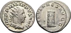Ancient Coins - Philip I (AD 244-249). AR antoninianus (23 mm, 5.19 g). Rome, Millennial Issue