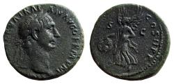 Ancient Coins - AE As of Trajan 98-117 AD., "Victory - TR POT COS II PP", Very fine, RIC II 402