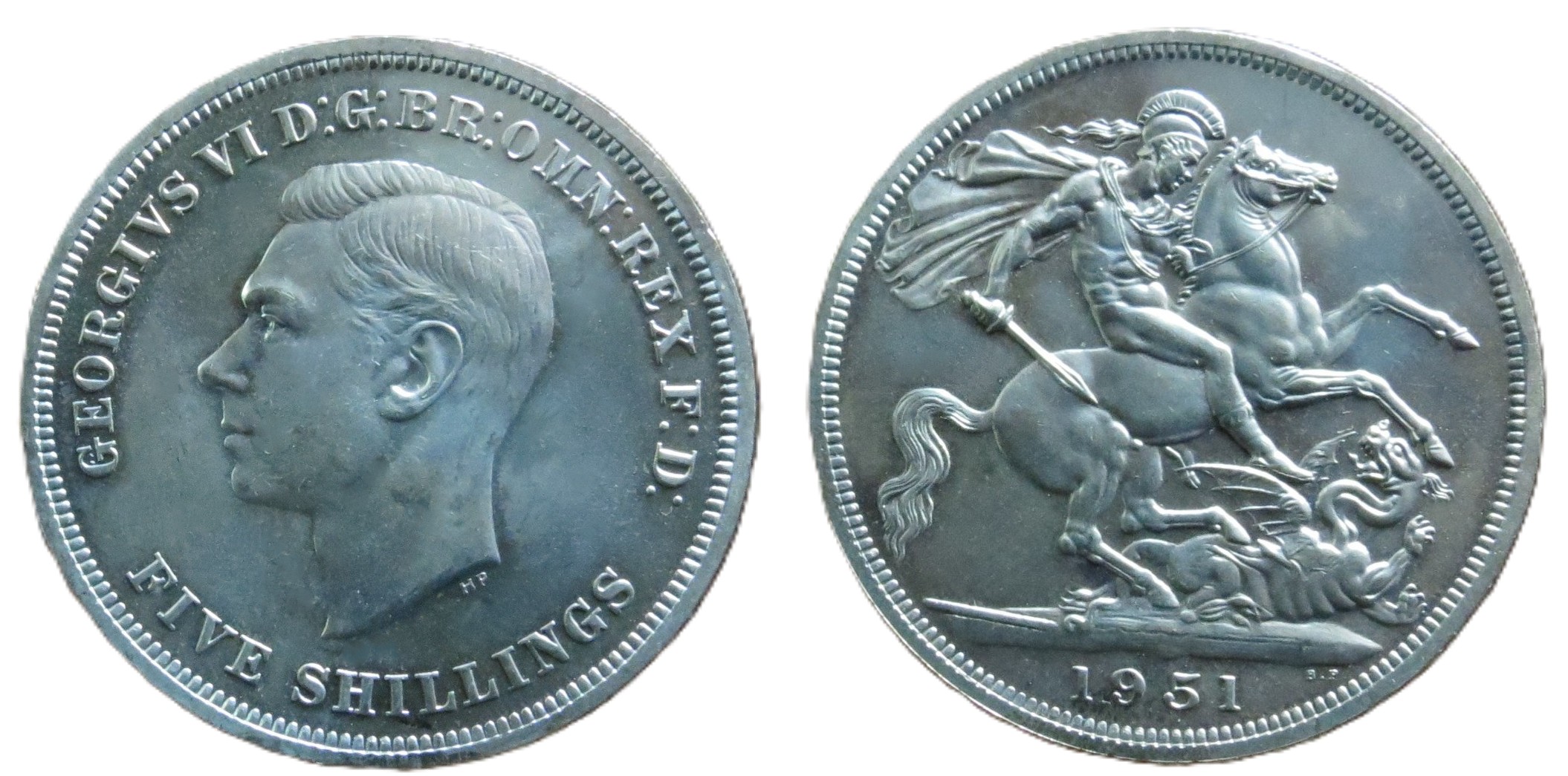 Great Britain, Crown or 5 Shillings 1951 with Original Case