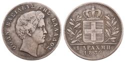 World Coins - GREECE – OTTO – 1 DRACHM 1832 – MUNICH – VF!