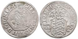 World Coins - DENMARK – CHRISTIAN IV. – MARK – 1614 – COPENAGEN – Good VF!