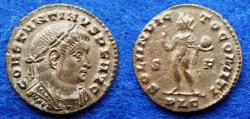 Ancient Coins - CONSTANTINE I – FOLLIS – LUGDUNUM – SOL – EF!