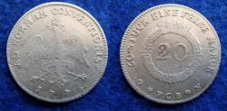 World Coins - FRANKFURT – GERMANY – 20 KREUZER 1776 – VF!