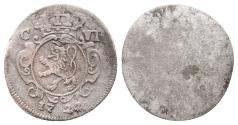 World Coins - AUSTRIA – KARL VI. – ½ KREUZER 1722 – PRAGUE – RARE – Good VF!
