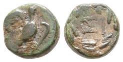 Ancient Coins - SIKYON – AE CHALKOUS – DOVE – ΣI – VF!