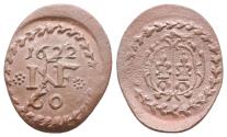 World Coins - GERMANY – FUGGER-NORDENDORF – WÜRTTEMBERG – KIPPER KREUZER 1622 – R – EF!