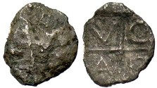 Ancient Coins - Thrace, Pantikapaion. Ca. 450-350 B.C. AR hemiobol. Fine.