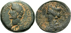 Ancient Coins - Syria, Laodicia ad Mare, Antoninus Pius. A.D. 138-161. Æ 27 mm. VF/Fine.