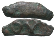 Ancient Coins - Skythia, Olbia. Ca. 437-410 B.C. Cast Æ. Near VF, brown patina.