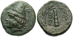 Ancient Coins - Troas, Birytis. Ca. 386-310 B.C. Æ 12 mm. VF.