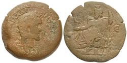 Ancient Coins - Roman Egypt. Antoninus Pius. A.D. 138-161. Æ drachm. Year 5 (A.D. 141/2). Fine, brown patina.