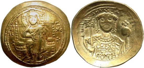 Michael VII Ducas. 1071-1078. AV histamenon nomisma. Constantinople. VF,  graffiti.