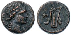 Ancient Coins - Cimmerian Bosporos, Phanagoreia. Æ (17.67 g), late 2nd-early 1st centuries BC.