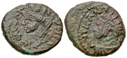 Ancient Coins - Mesopotamia, Edessa. Elagabalus. A.D. 218-222. AE 18, Very Rare