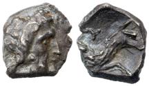 Ancient Coins - Lykaonia, Laranda. Silver Obol (0.63 g), ca. 324/3 BC