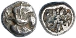 Ancient Coins - Elis, Olympia. 78th-80th Olympiads. Silver Hemidrachm (2.99 g), 468-460 BC`