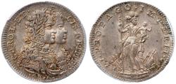 World Coins - Naples. Charles VI (1713-1735). Silver Tarì. 1716 IM GBA. PCGS MS 62.