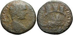 Ancient Coins - Thrace, Augusta Traiana. Caracalla. A.D. 198-217. Æ 28 mm. Fair, brown patina. Interesting type.