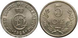 World Coins - Luxembourg. 1924. 5 Centimes. Unc.