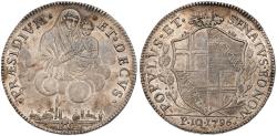 World Coins - Cispadane Republic. Bologna. Silver 10 Scudo of 10 Paoli, 1796. Cityview, PCGS - AU Details