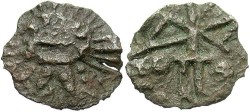 Ancient Coins - Sarmatia, Imitating Rome. Mid 2nd century A.D. Æ. Imitating Rome. VF, green patina.